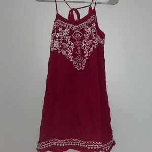 Poema Maroon Dress. Size Small.